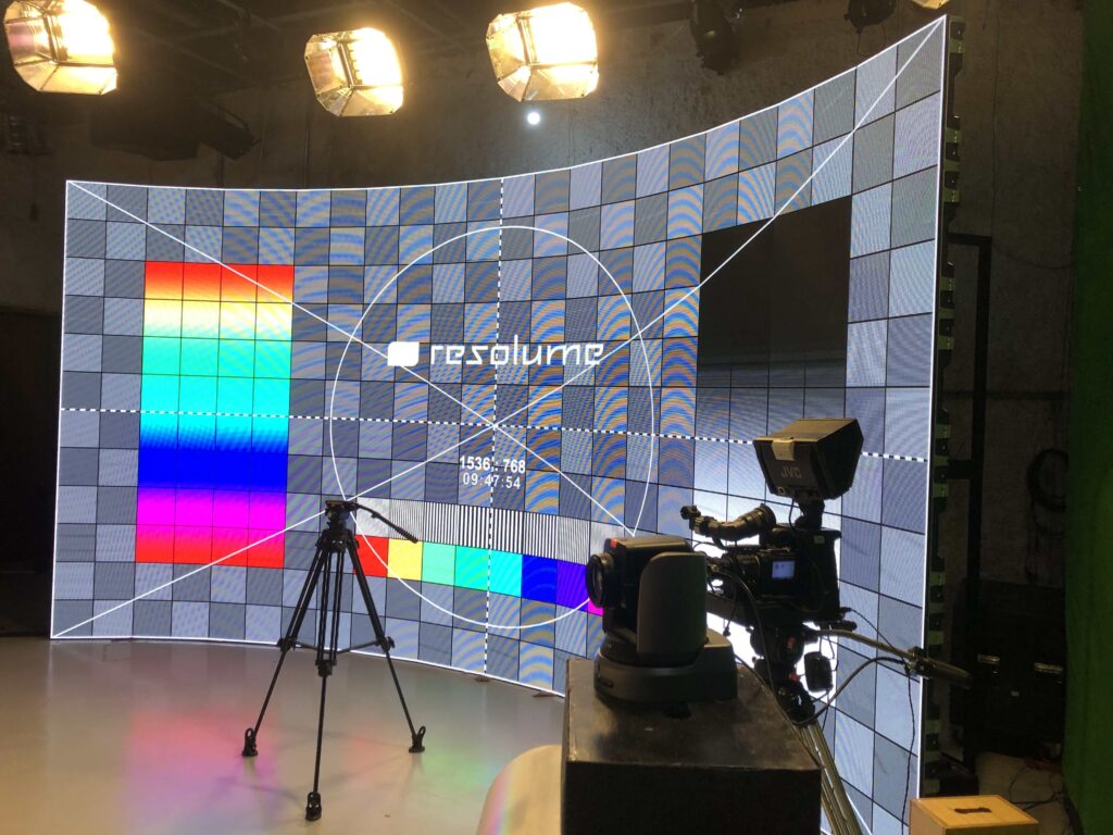 Operação Resolume Arena - configuração ao vivo